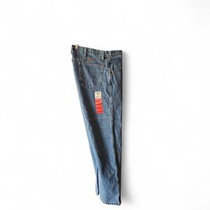 Rustler Men's Relaxed Fit Blue Jeans